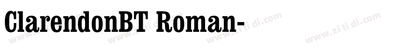 ClarendonBT Roman字体转换